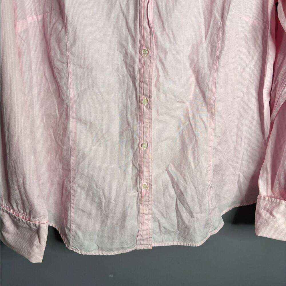 Gap Pink & White Striped Button Down Shirt 16 - Picture 4 of 8